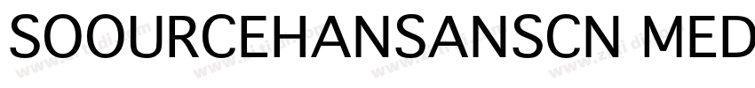 SOOURCEHANSANSCN MED字体转换